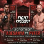 Israel Adesanya and Joe Pyfer face off ahead of the main event in Seattle
